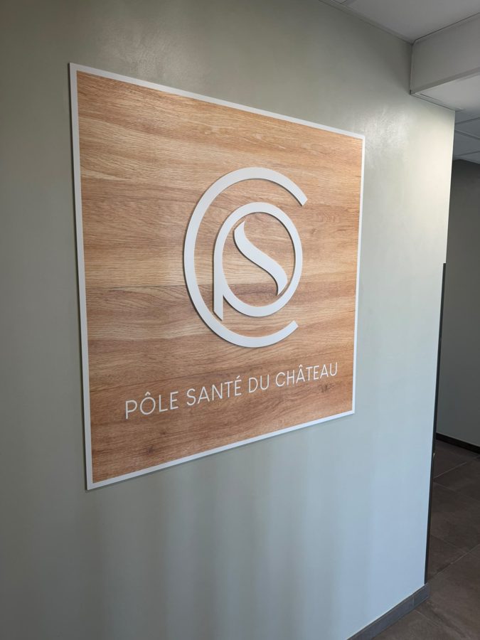 Panneau du Pôle Santé du Château
